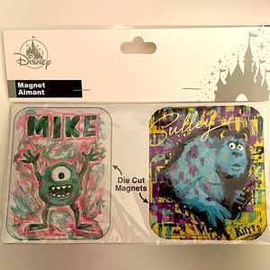 Disney Monsters Inc - Magnets NEW - Mike and Sulley